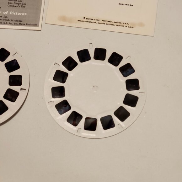 VINTAGE View Master Prehistoric Animals Reel Lot Packet of 3 1960s - Picture 10 of 13